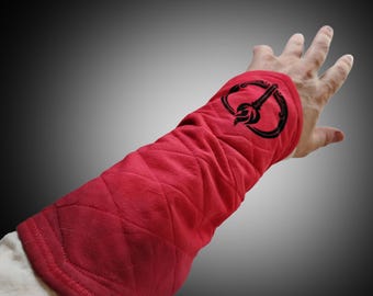 HexWard Padded Muslin Bracers – Hand Printed Sigils (DnD Inspired Gear)