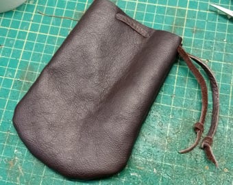 Simple Leather Pouch Pattern - PDF FILE