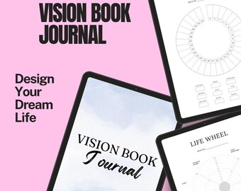 Vision Mapping Journal.pdf Vision Book Journal | 34-page Goal Planner Vision Board Template ...