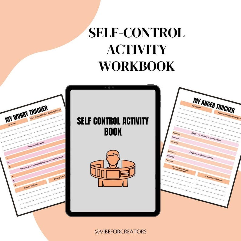 Self-control Activity Workbook | Trauma Healing PDF | Anger & Anxiety ...