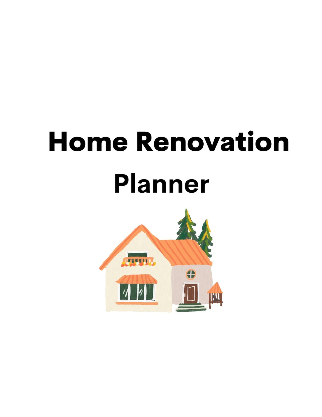 Home Renovation Planner | Printable Remodel & Project Tracker | Budget ...