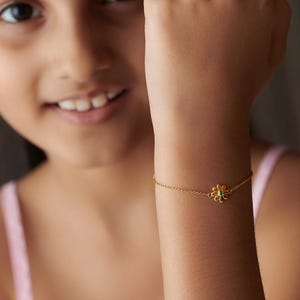 14k Solid Gold Baby Bracelet | Adjustable Child Bracelet for Kids | Baptize Gift | Baby Shower Gifts | Minimalist Bracelet | Gifts for Baby
