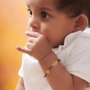 14K Solid Gold Baby Bracelet Name | Baby Jewelry | Custom Baby Bracelet | Baby Name and Birth Year Bracelet | Baby Boy Gift | Baby Girl Gift