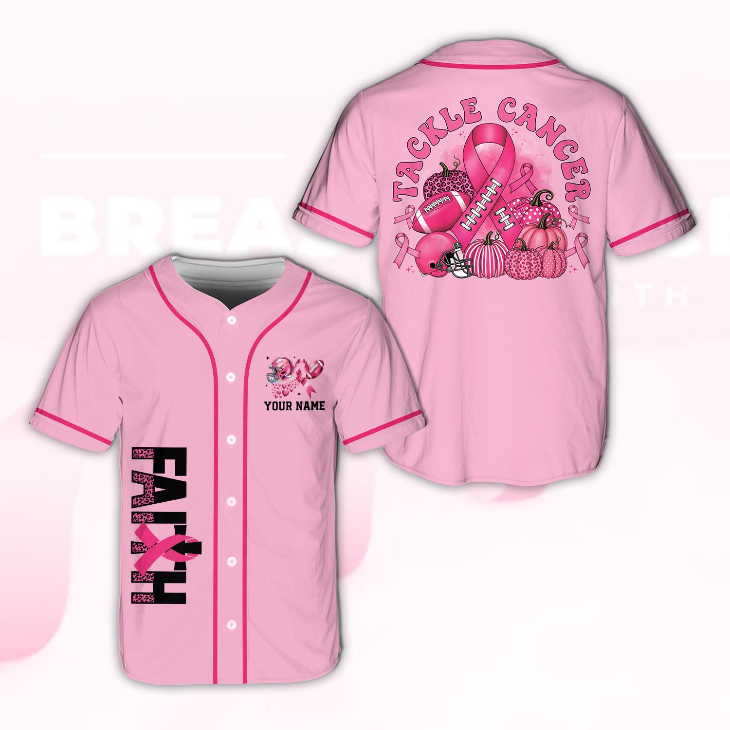 Pink Football Jerseys Breast Cancer - Etsy
