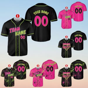 Paint Splatter Baseball Jersey, Custom Party Baseball Jersey, Personalized Animals Fan Gift