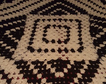 Black and White Afghan