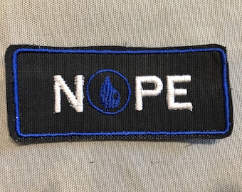 Magic the Gathering-patch Blue Mana, MTG, NOPE