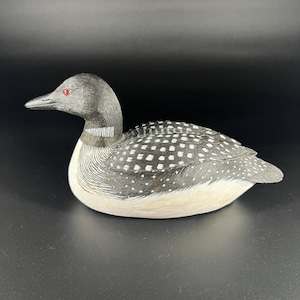 Loon Decoy, Signed by Artist - Hand-painted - Duck Decoy