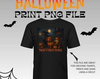 Perro fantasma de Halloween PNG: Diseño de camiseta de temporada espeluznante (descarga digital)