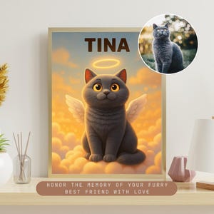 Custom Pet Memorial Gift, Personalized Pet Memorial Art, Dog Loss, Cat Loss, Memory of Dog Loss, Pet Lover Gift, Digital Download
