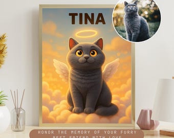 Arte personalizada em memória de animal de estimação: retrato no estilo Pixar (download digital em A4 JPG e PDF)