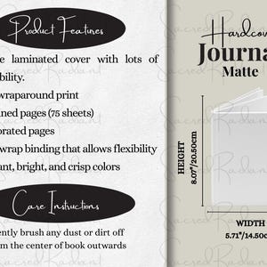 May include: A matte hardcover journal with a full wraparound print. The journal has 150 lined pages, perforated pages, and casewrap binding. The journal measures 20.50cm in height and 14.50cm in width.