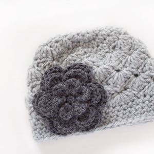 Girls Winter Hat / Crochet Girls Hat / Newborn Girl Hat / Baby Girl Hat / Girls Hat / Gifts For Girls / Crochet Baby Hat / Girls Beanie image 4
