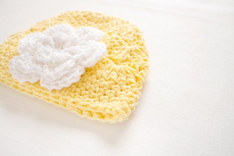 Crochet Baby Hat Newborn Girl Hat Yellow Hat Baby Beanie Hat Baby Shower Gift Girl Hats For Babies Newborn Beanie Girl