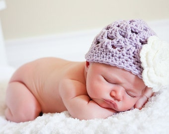 Crochet Girls Hat / Girls Beanie / Newborn Girl Hat / Baby Girl Hat / Girls Hat / Baby Shower Gift Girl / Crochet Baby Hat / Hats For Girls