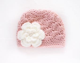 Newborn Girl Hat / Girls Beanie / Crochet Girls Hat / Baby Shower Girl / Girls Winter Hat / Gift For Girls / Baby Girl Hat / Girls Hat