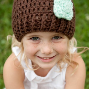 Crochet Hat Pattern / Ribbed Brim Hat Pattern / The Madison Beanie Pattern / Sizes Newborn to Preteen image 5