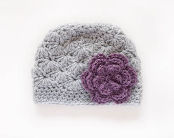 Crochet Girls Hat / Newborn Girl Hat / Girls Beanie / Baby Girl Hat / Baby Shower Gift Girl / Girls Hat / Crochet Baby Hat / Hats For Girls