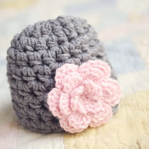 Newborn Girl Beanie / Crochet Baby Hat / Baby Shower Gift Girl / Baby Girl Hat / Hats For Babies / Infant Girl Hat / Newborn Girl Hat