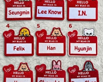 Stray Kids SKZOO Aufnäher | Kpop gesticktes Namensschild