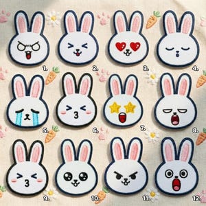 SKZOO Leebit Embroidered Iron On Patches | Kpop Fan Gear, 12pcs