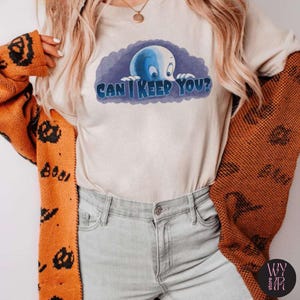 Kann ich dich halten Geist-T-Shirt, Geist-lustiges Sweatshirt, gruseliges Halloween-T-Stück, niedlicher Geist-Crewneck, Halloween-Geschenk
