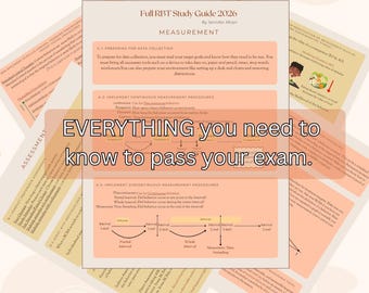 NEW Full RBT Study Guide 2026|ABA Exam Prep Printable Pdf |Registered Behavior Technician Task List|BACb Study Notes for Rbt Certification