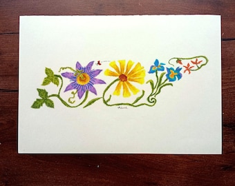Tennessee State Botanical Wall Art - Unframed Giclée Print