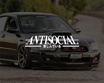 Naklejka winylowa JDM Antisocial