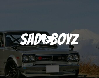Sad Boyz vinyl sticker decal JDM Euro