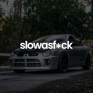 Bannière autocollant jdm slow as f*ck