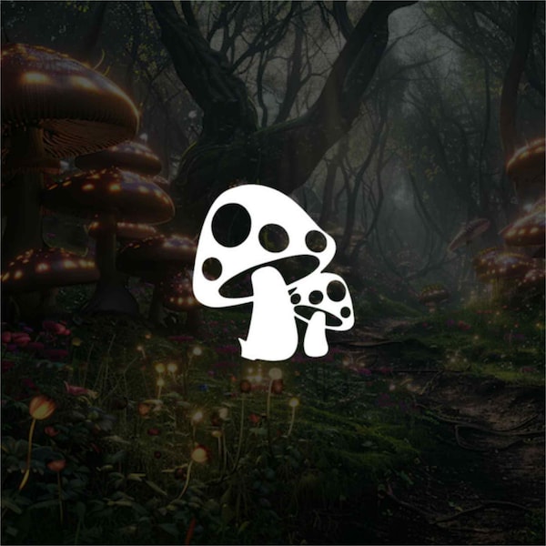 Sticker vinyle champignon