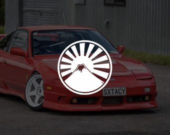 Rising Sun Flag Vinyldekal Japansk bil JDM