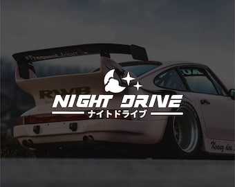 Night Drive vinyl decal sticker JDM