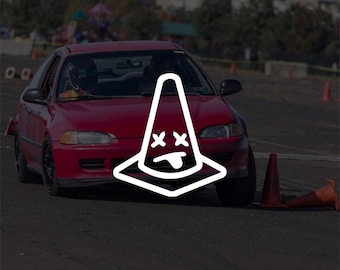 Dead Cone vinyl sticker decal car truck window auto x track racing