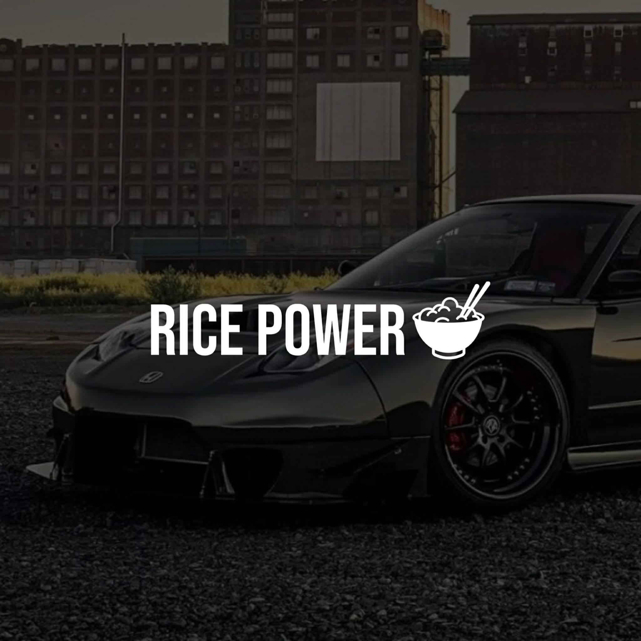 Rice Power Vinyl Sticker Decal JDM - Etsy