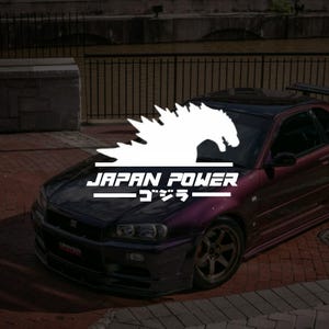 Naklejka winylowa Japan Power JDM V2