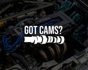 Hai le camme? Adesivo in vinile DOHC JDM Euro