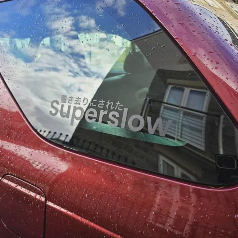 Superslow Sticker Vinyl JDM Slow Car Club - Etsy
