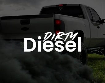 "DIESEL Fuel Pump" Vinyl Decal Sticker For Trucks - Fumes, Stacks, MUD, 4X4, Turbo Themes - View #12