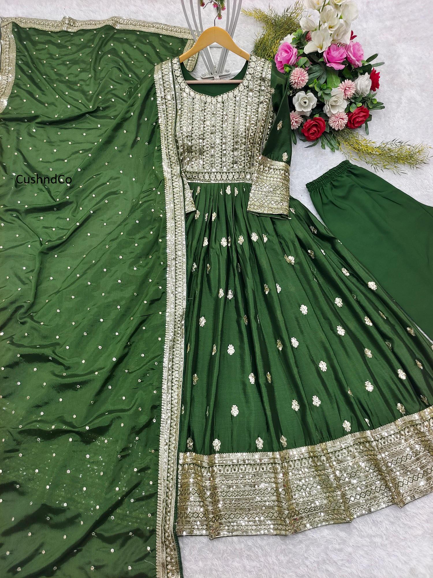 Green Gown Dupatta - Etsy Green Gown Dupatta - Etsy