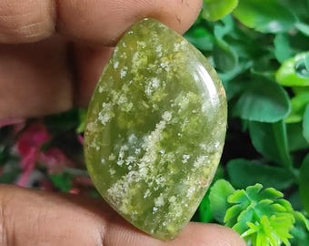 Natural Green Vessonite Cabochon: Marquise Gemstone, 48 Ct MG-840