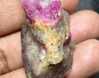 Natural Ruby Quality Specimens | Fluorescent Mineral | Birthday & Anniversary Gift | Vintage Crystal Collection | 116 Carat.