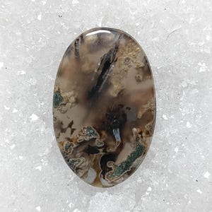 Volcano agate Natural Cabochon Loose Gemstone UV Reactive Crystal Jewelry Stone 26 Carat. MG-2357
