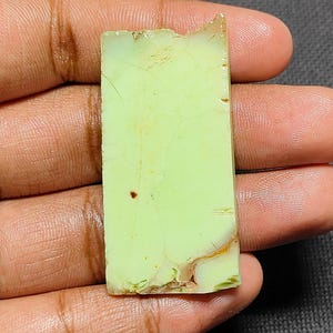 Lemon Chrysoprase Slice, Natural Lemon Chrysoprase Slice gemstone, Loose Stone For Jewelry, Healing Stone, Slice Crystal | 52 Cts. MG-567
