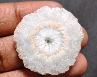 Natural Solar Quartz Cabochon: Loose Gemstone For Jewelry Making. 65 Carats. MG-2226