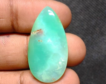 Natural Green Chrysoprase Gemstone Cabochon Loose Gemstone For Jewelry. CLG MG-33