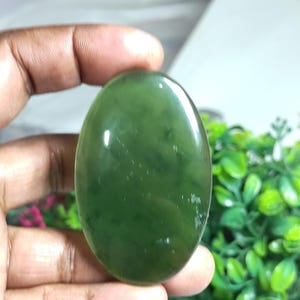 Natural Nephrite Jade Cabochon Loose Gemstone Nephrite Jade Cabs Stone Beautiful Green Jade 2 Piece Gemstone For Jewelry Stone 128 Ct MG-761