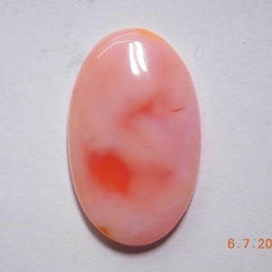 Pink Opal Stone Natural Pink Opal Cabochon Stone Pink Opal Loose Gemstone Hand Polished Stone Pendant For Making Jewelry Stone 30 Ct. MG-429