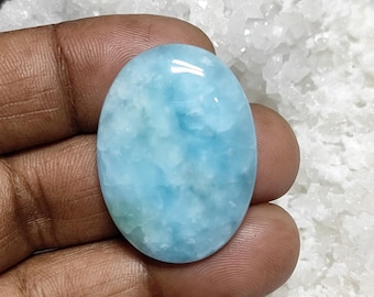 Blue Hemimorphite Cabochon: Natural Gemstone for Jewelry Making (40 Cts.) MG-894